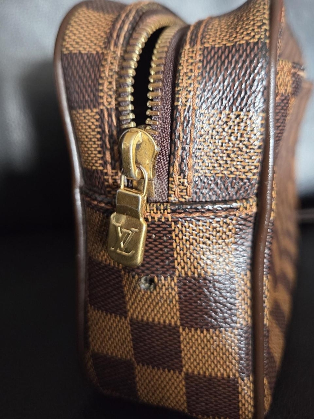 Louis Vuitton Brown Damier Ebene Clutch Wristlet - Picture 8 of 9